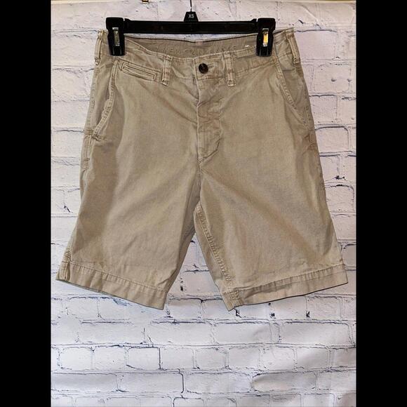🔥🔥SOLD🔥🔥American Eagle Men’s Khaki Shorts Sz 29 Next Level Flex - Picture 1 of 9
